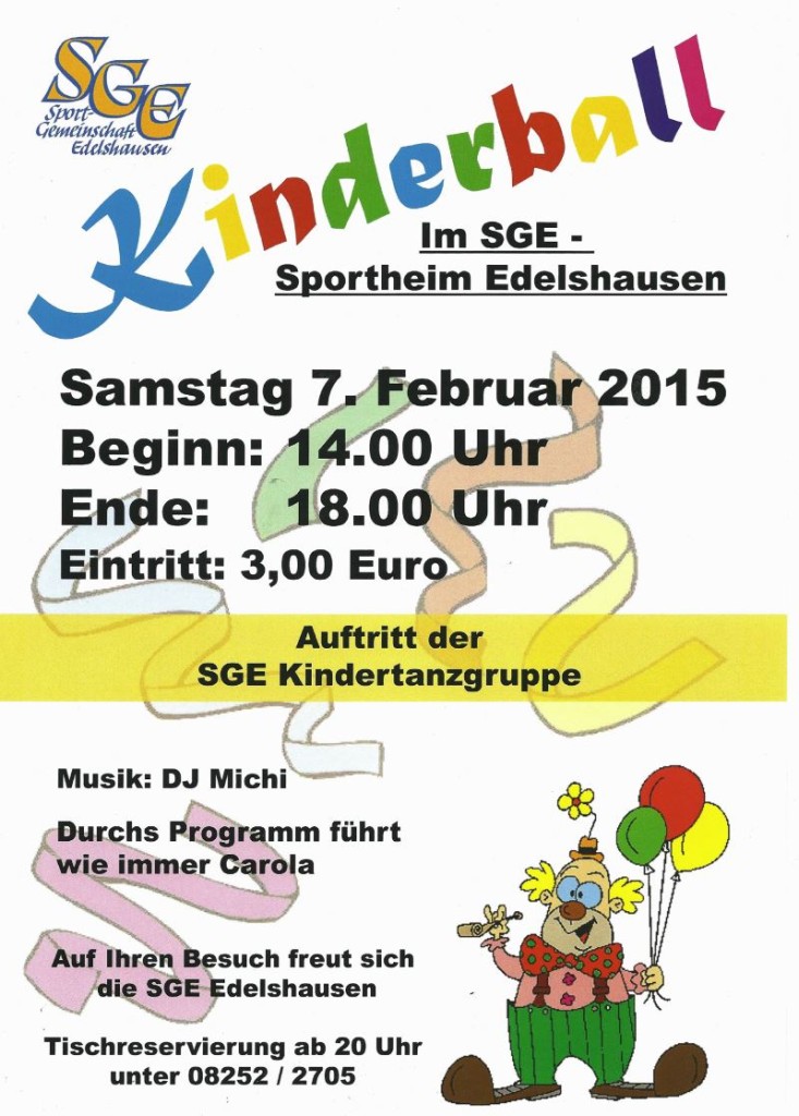 Kinderfasching 2015